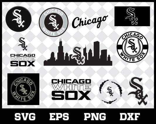 Chicago White Sox bundle svg, Chicago White Sox svg, Sox svg, Sox svg for cut, png, dxf, eps digital file MBL3001216