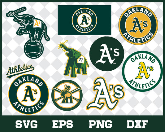 Oakland Athletics Bundle svg, Oakland Athletics svg, Athletics svg, Athletics svg for cut, png, dxf, eps digital file MBL30012120