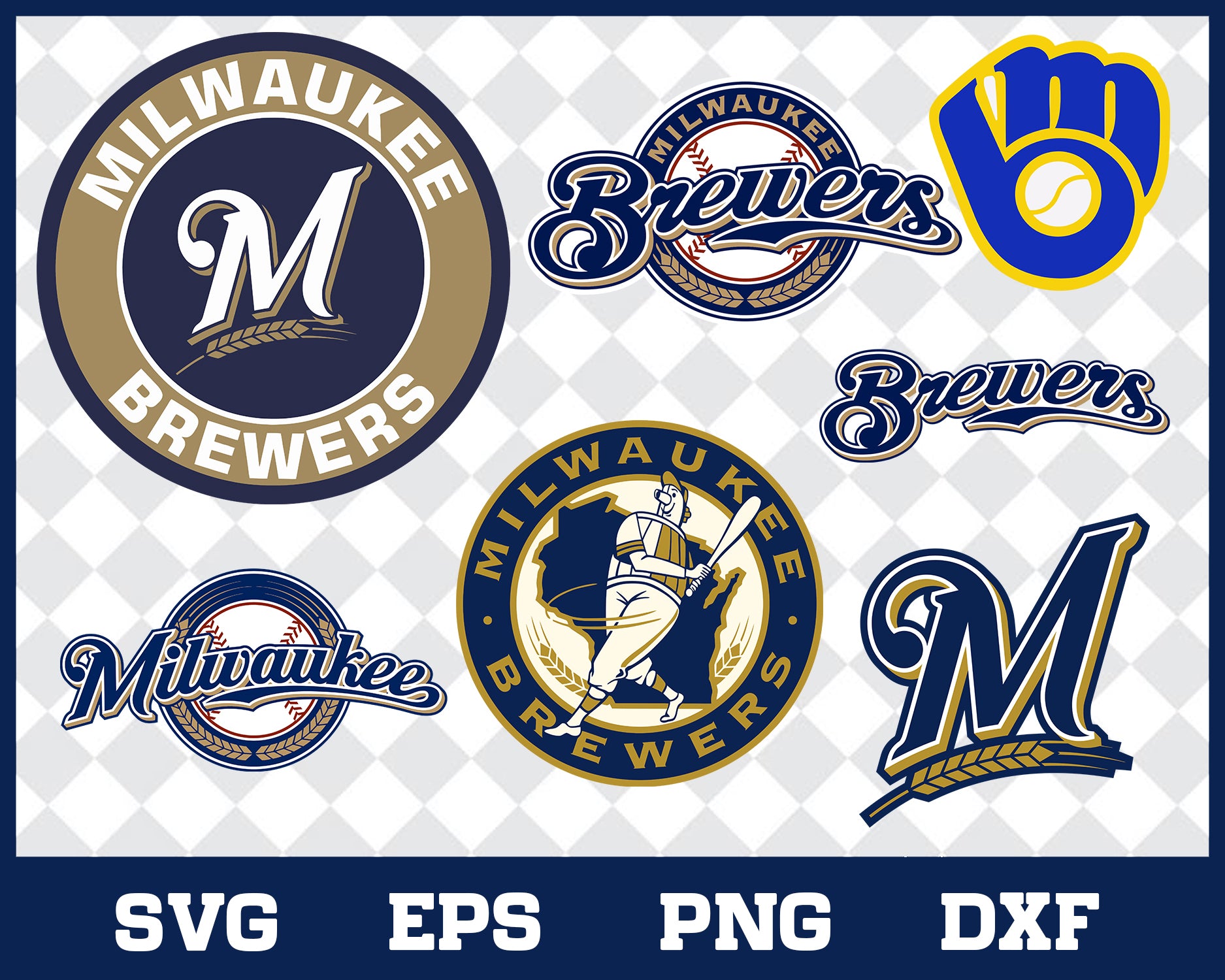 Milwaukee Brewers bundle svg, Milwaukee Brewers svg, Brewers svg, Brewers svg for cut, png, dxf, eps digital file MBL30012116