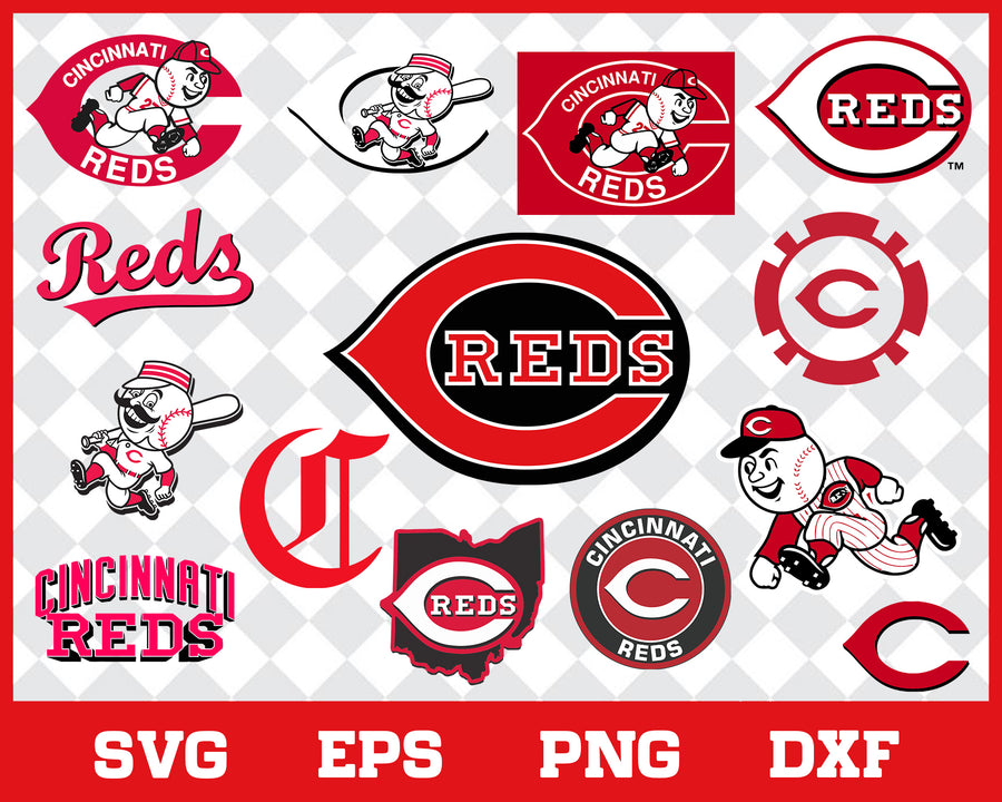 Cincinnati reds bundle svg, Cincinnati reds svg for cut, png, dxf, eps digital file MBL3001217