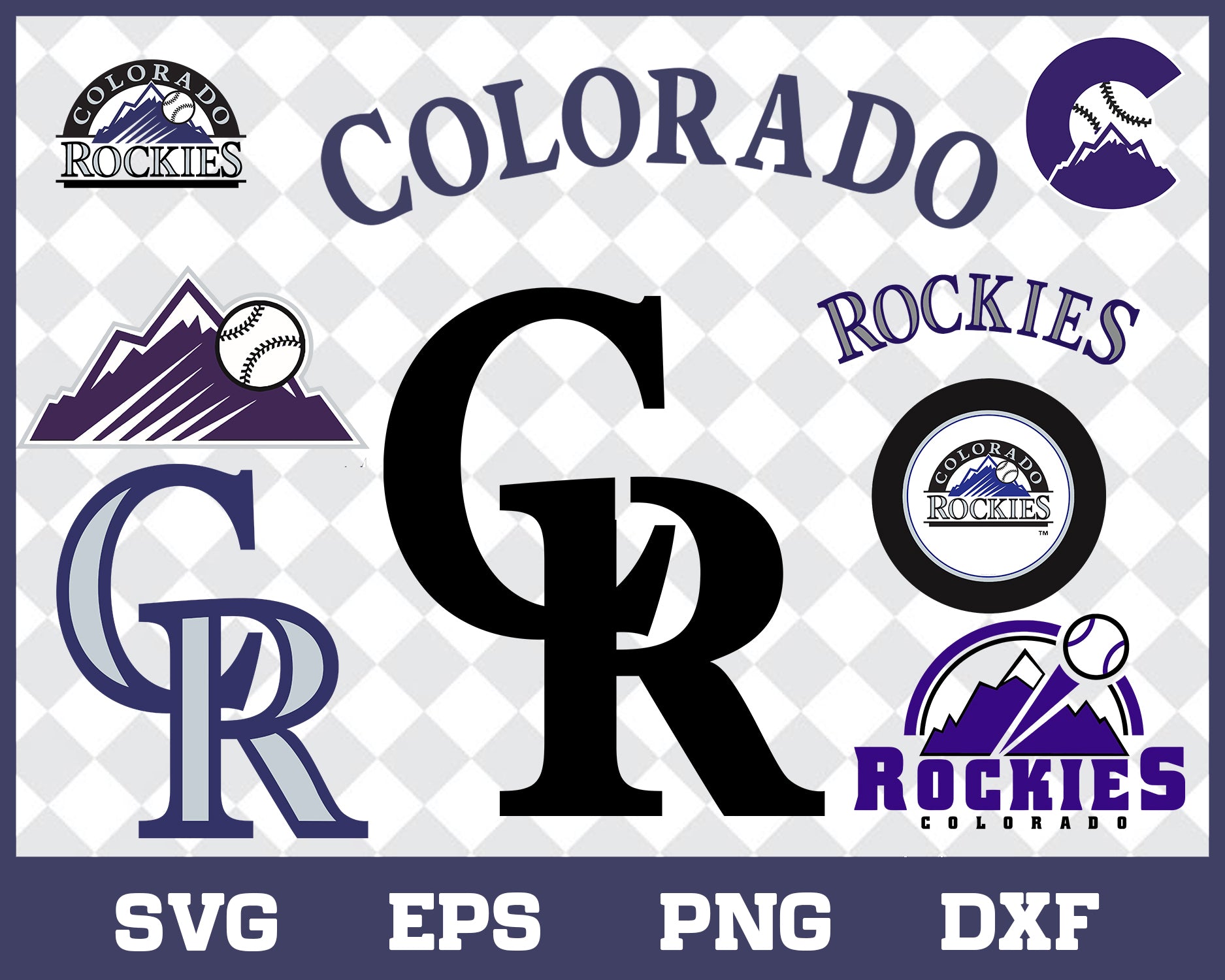 Colorado Rockies bundle svg,Colorado Rockies svg, Rockies svg, Rockies svg for cut, png, dxf, eps digital file MBL3001219