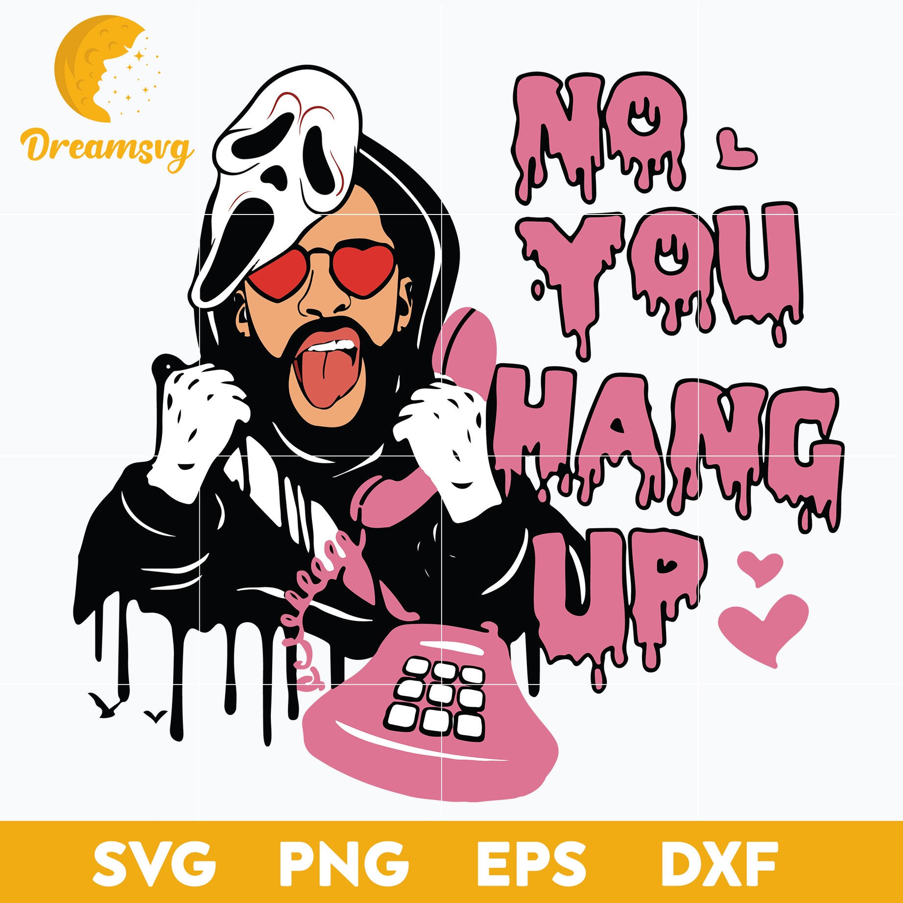 No You Hang Up Svg, Spooky Bad Bunny svg, Bad Bunny Halloweensvg, png, dxf, eps digital file.