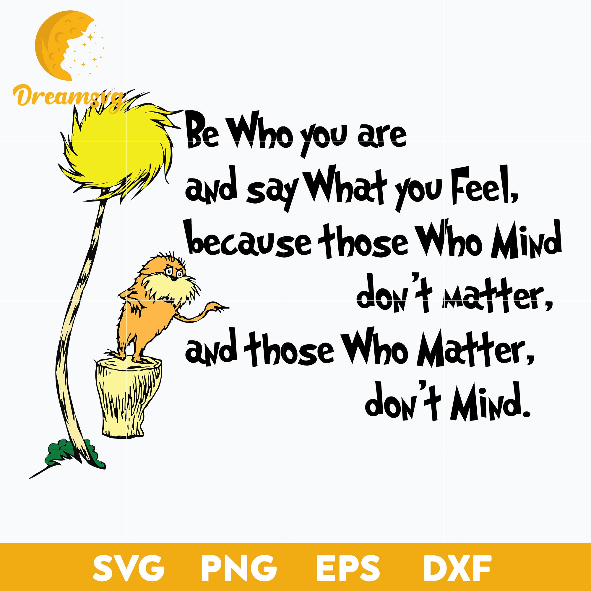 Be Who you Are And Say What You Fell SVG, Dr Seuss SVG