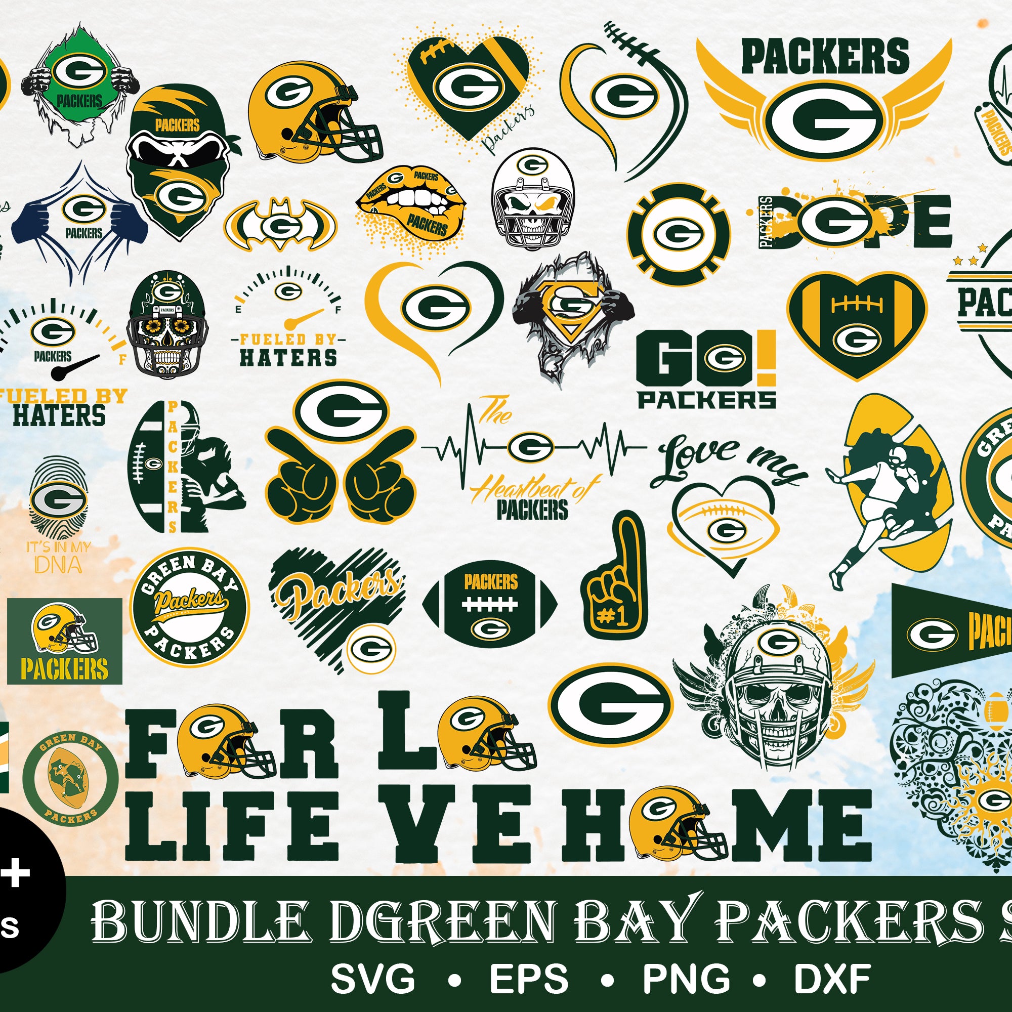 60+ Green Bay Packers bundle svg, Packers svg, Nfl svg, png, dxf, eps digital file
