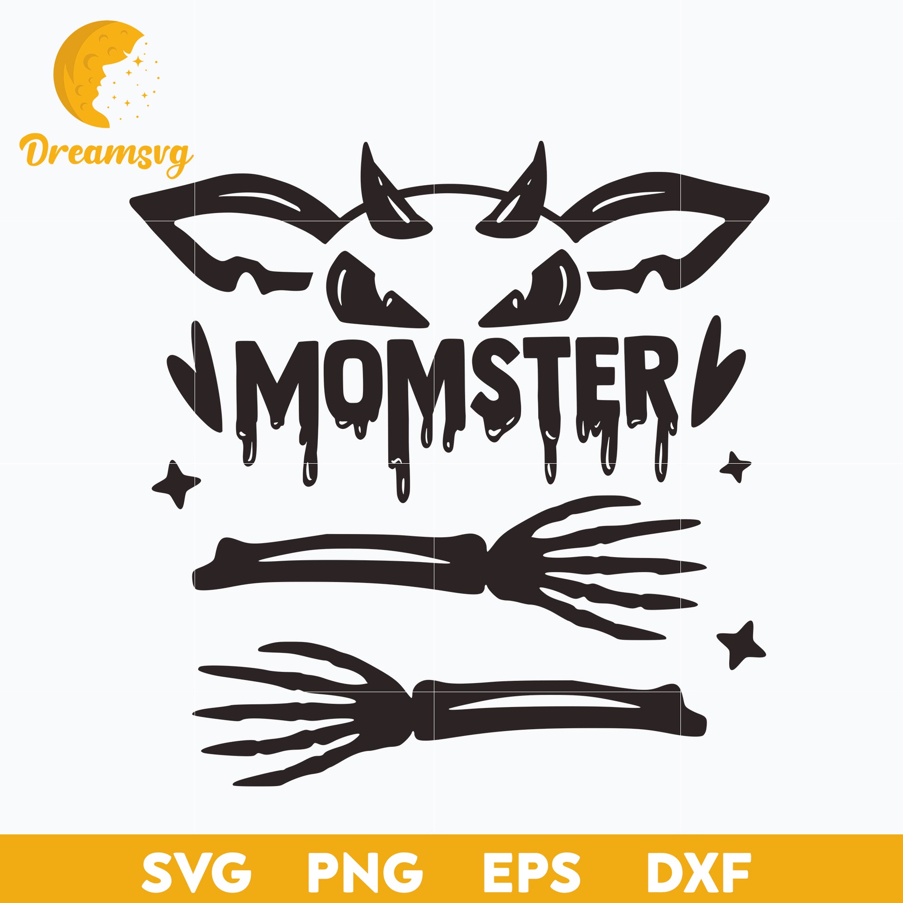Momster SVG, Halloween svg, png, dxf, eps digital file.
