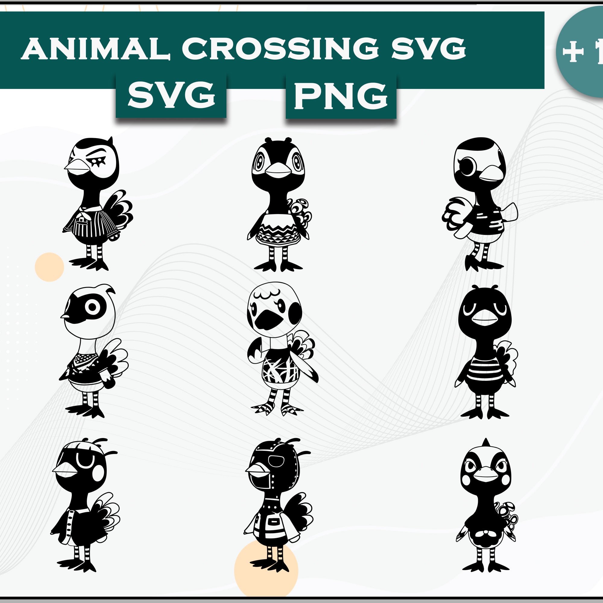 18+ Ostrichs Svg Bundle, Animal Crossing Svg Bundle, Animal Crossing Svg, Cartoon svg, png digital file
