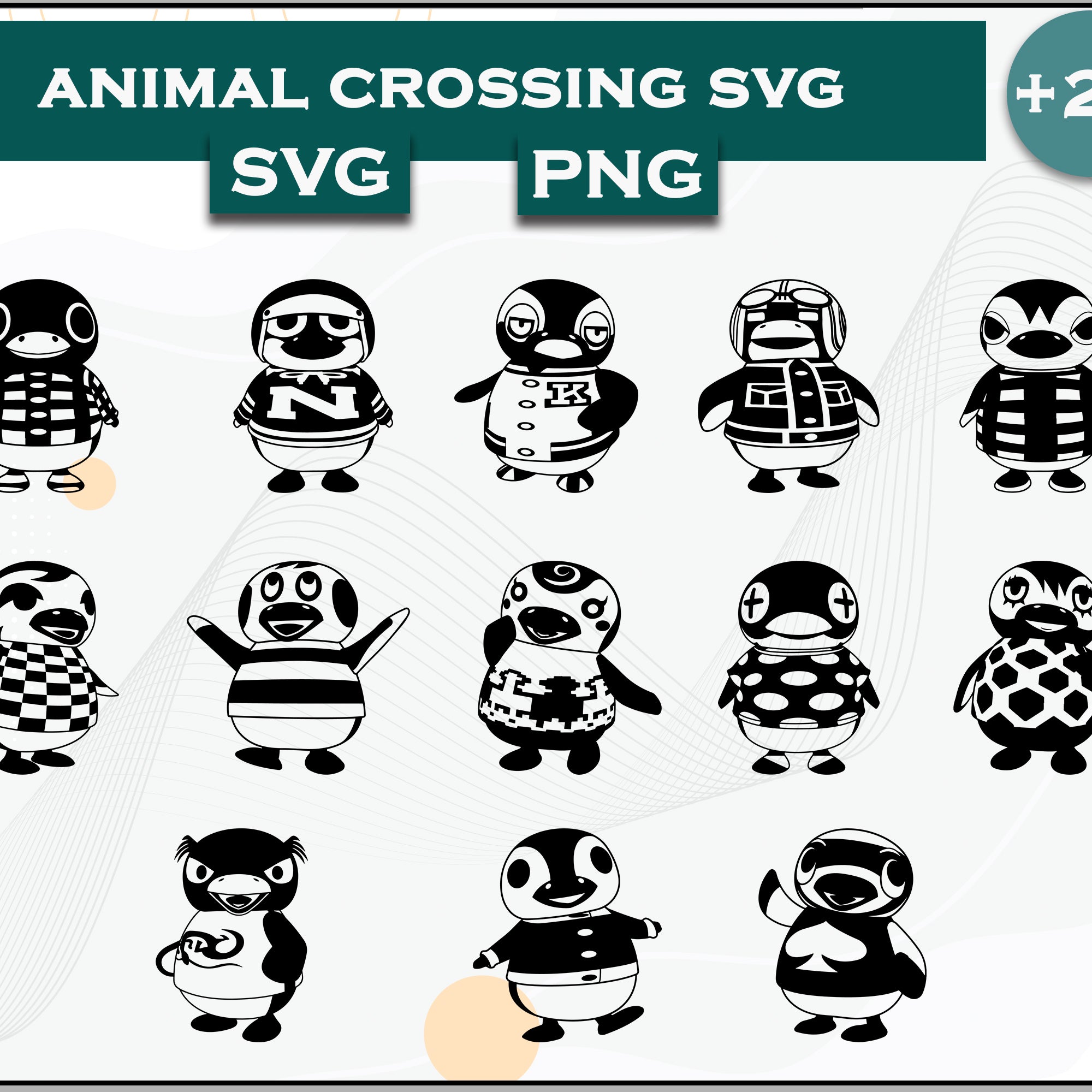 26+ Penguin Svg Bundle, Animal Crossing Svg Bundle, Animal Crossing Svg, Cartoon svg, png digital file