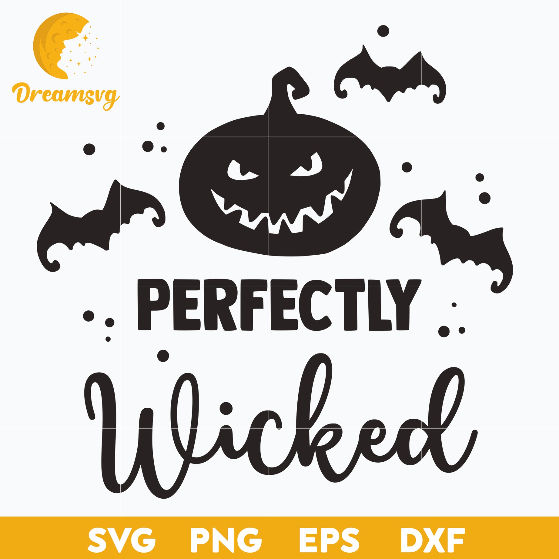 Perfectly Wicked SVG, Halloween svg, png, dxf, eps digital file.