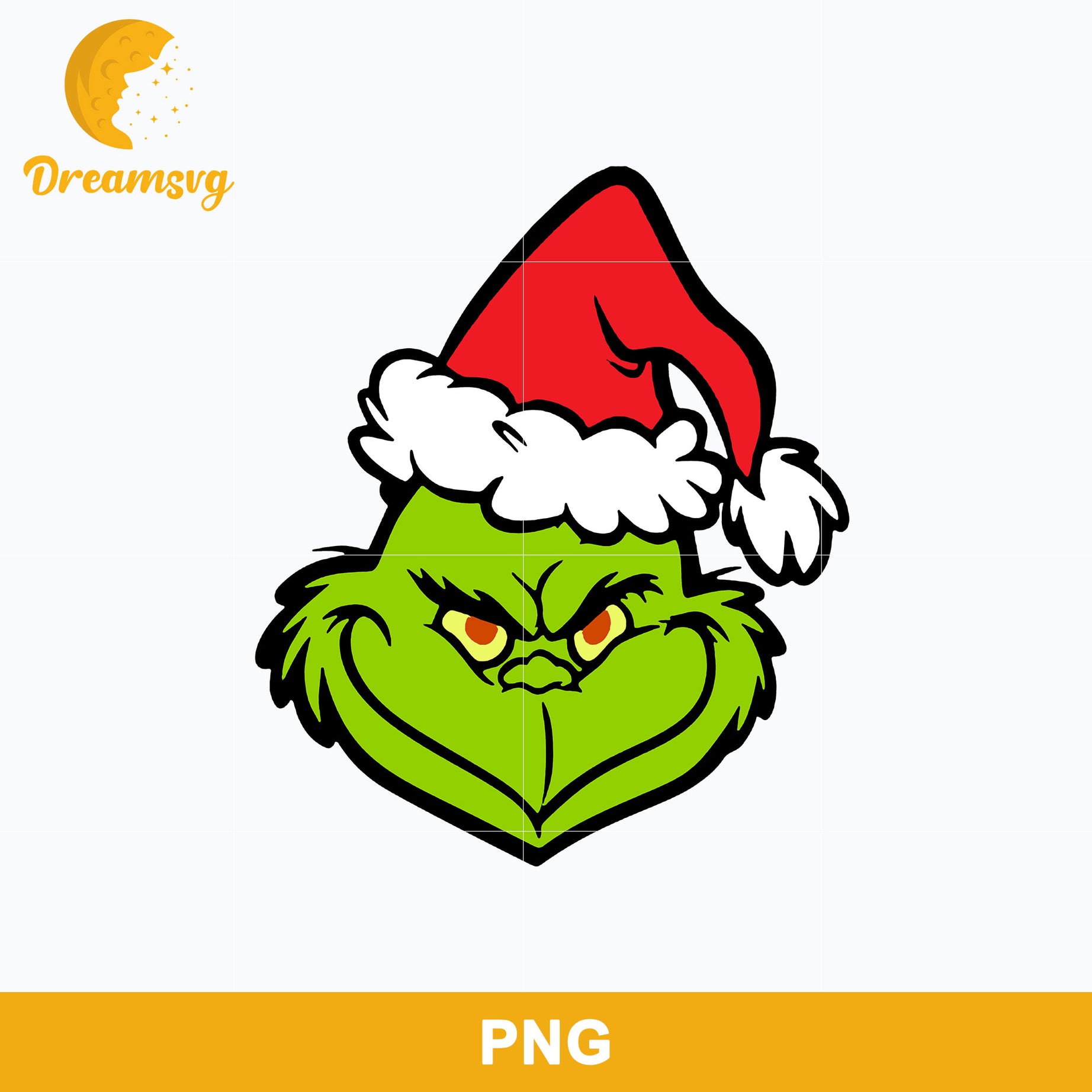 The Grinch Santa Hat Christmas PNG, Grinch Christmas PNG.