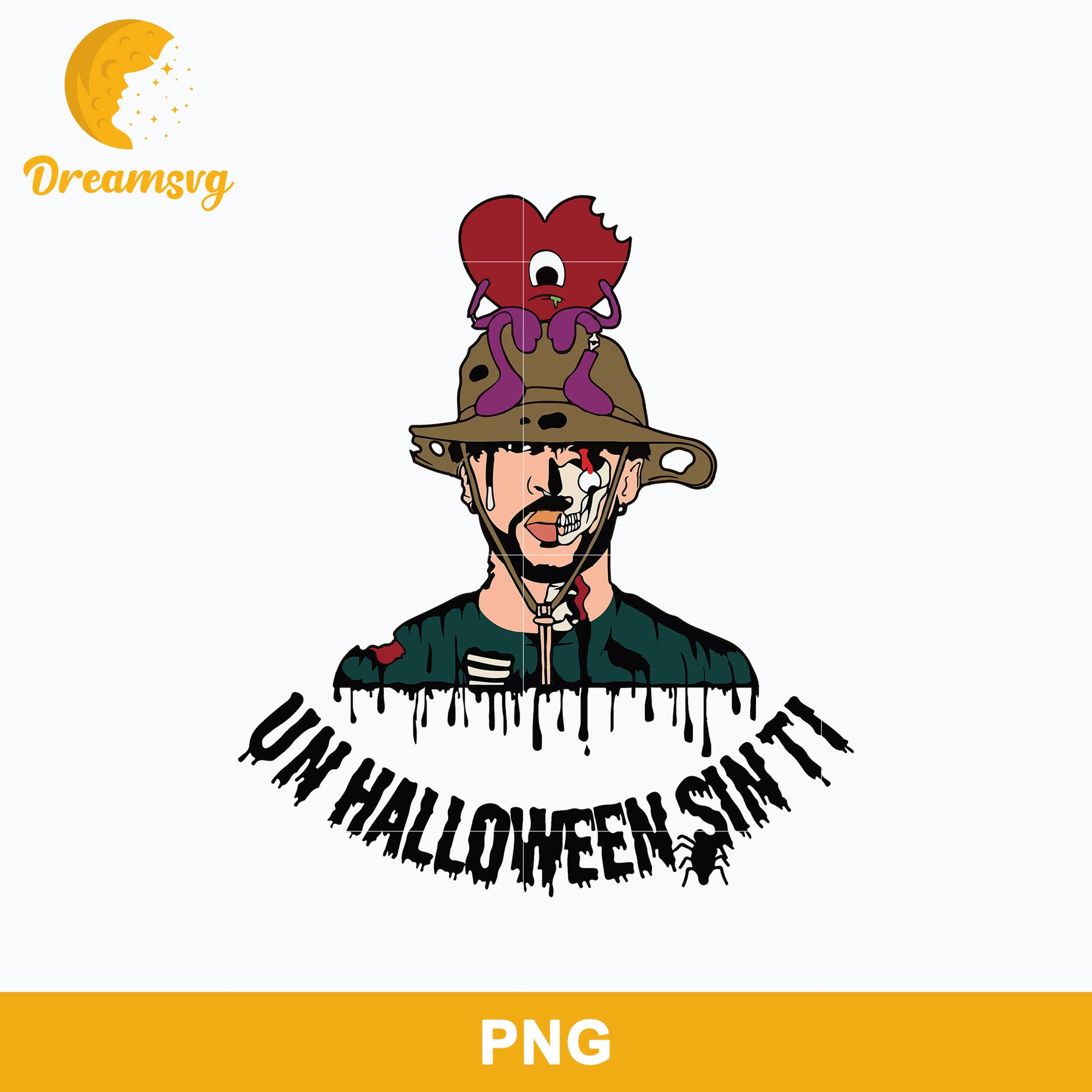 Halloween Bad Bunny Jason Voorhees Png, Un Halloween Sin Ti Png Digital file