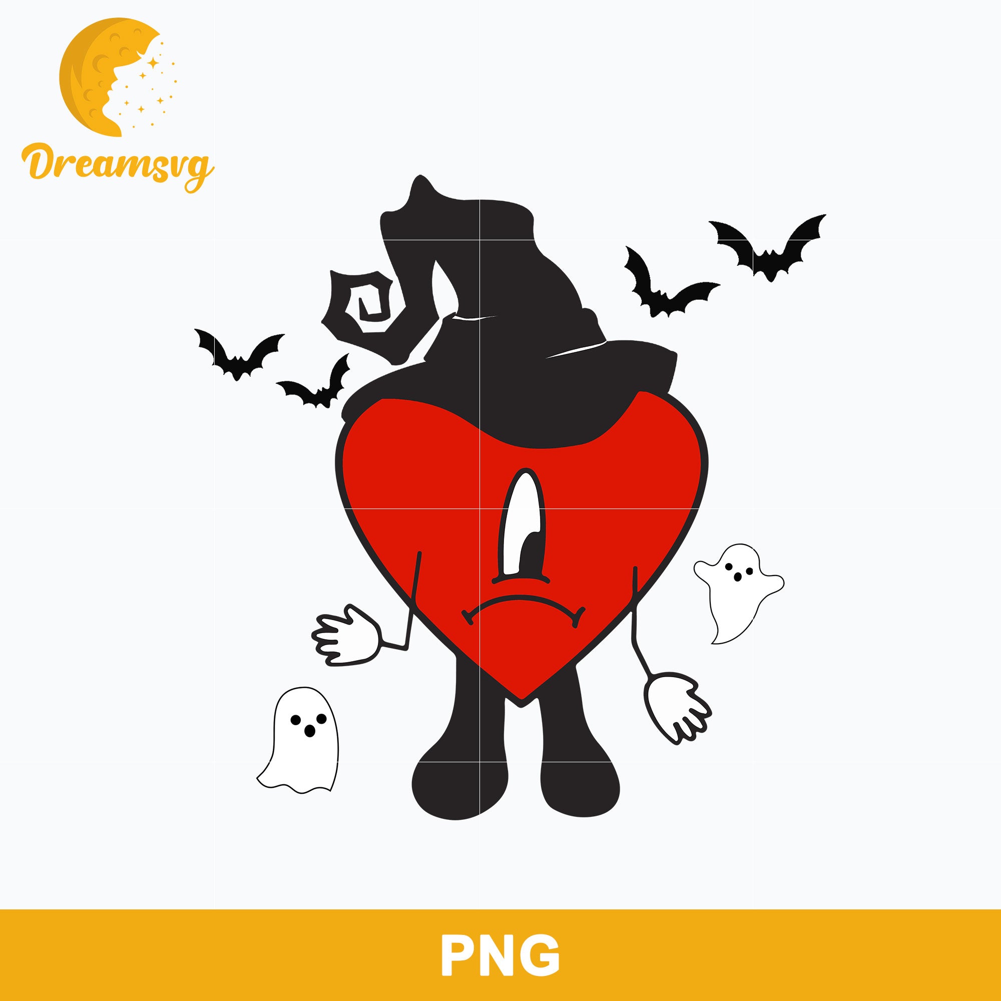 Bad Bunny Heart Halloween Png