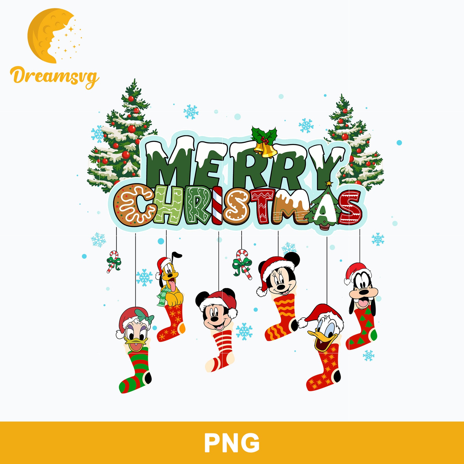 Disney Friends Christmas PNG, Disney Christmas PNG, Christmas PNG Digital File.