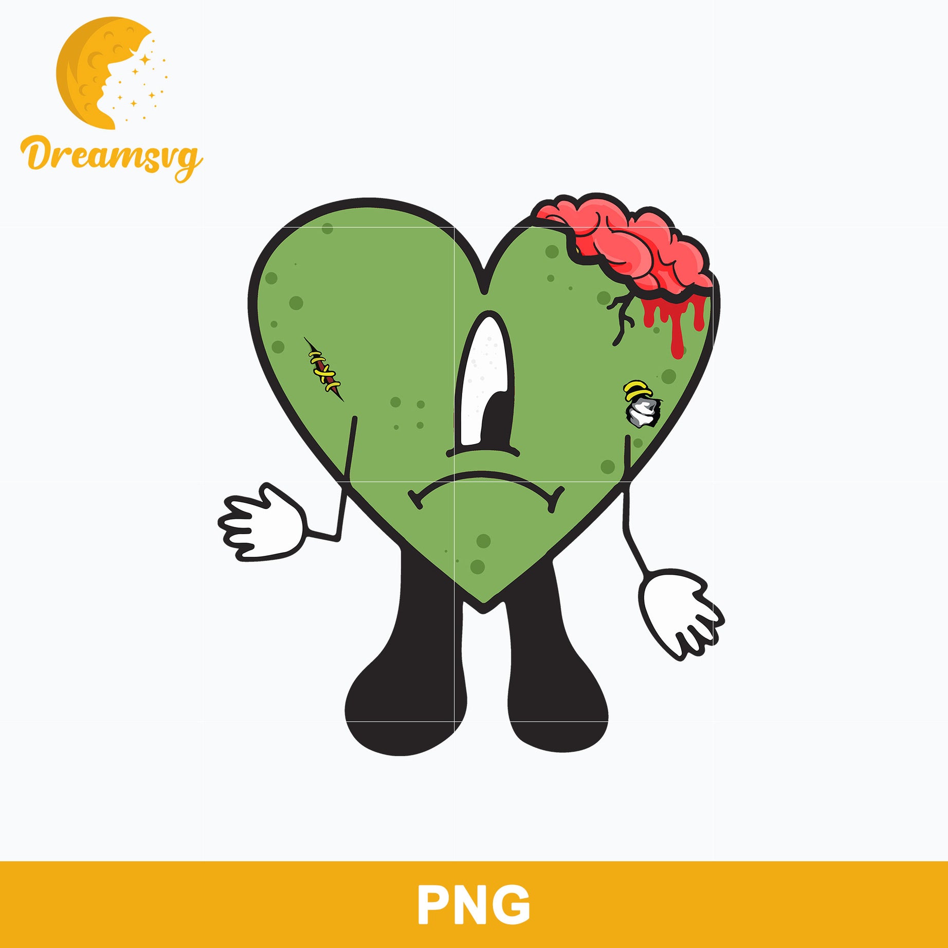 Bad Bunny Heart Halloween Png