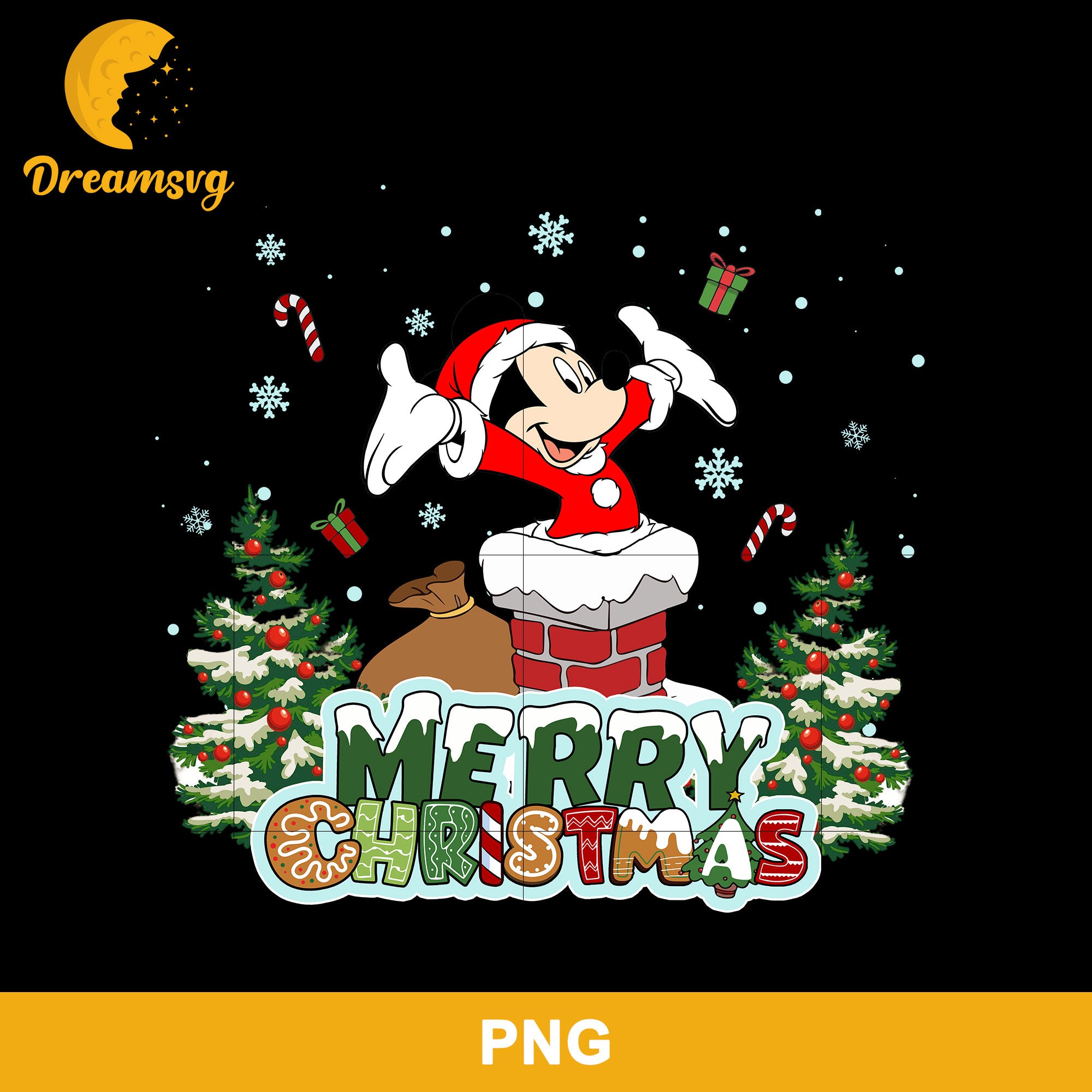 Mickey Santa Christmas PNG, Disney Merry Christmas PNG File.