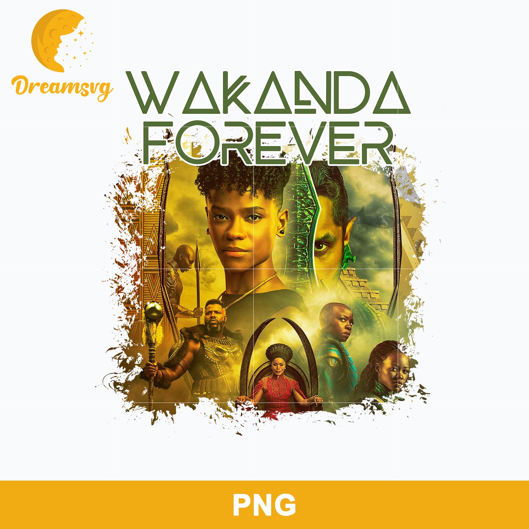 Wakanda Forever Black Panther PNG, Wakanda Forever PNG, Marvel PNG.
