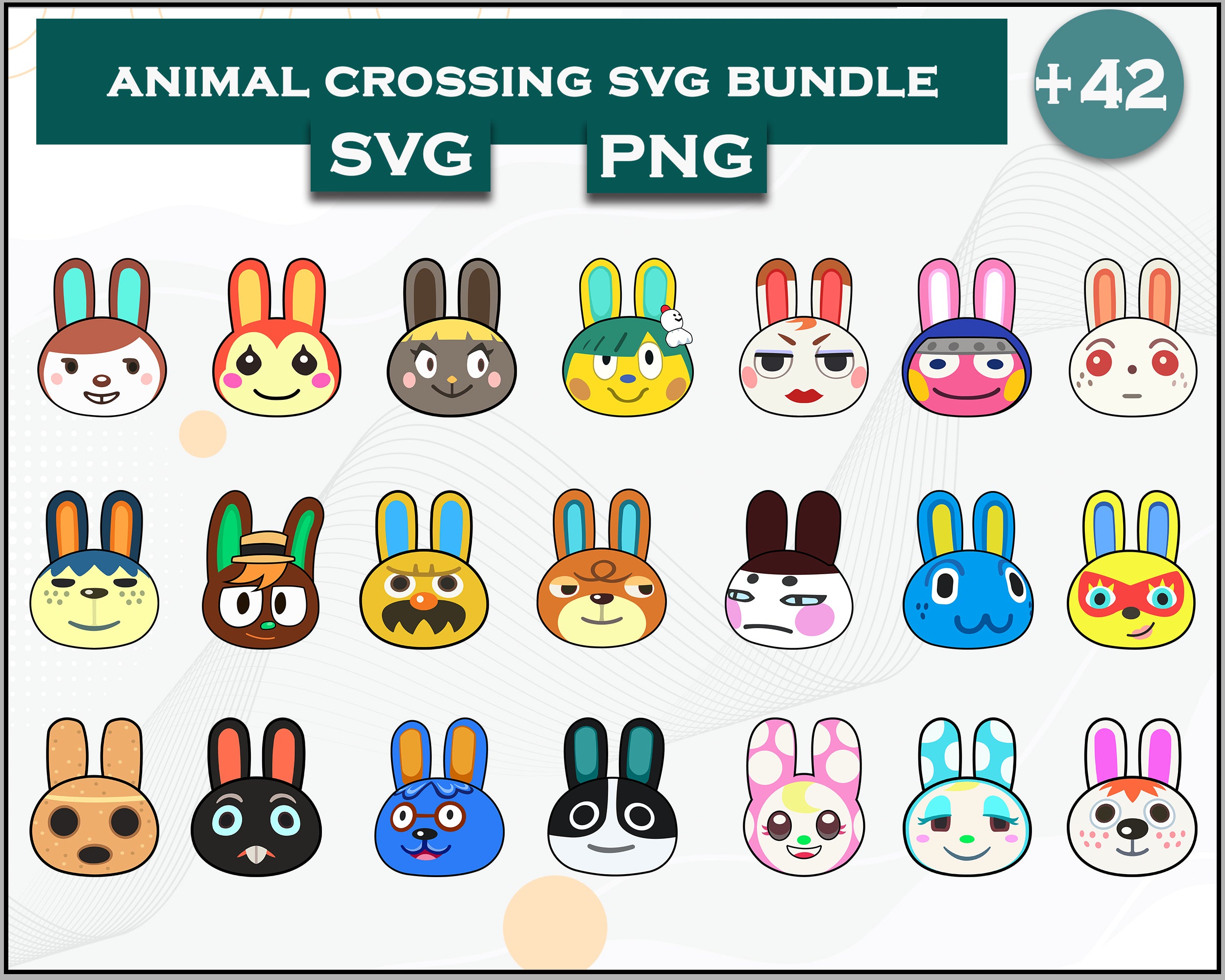 42+ Rabbit Svg Bundle, Animal Crossing Svg Bundle, Animal Crossing Svg ...