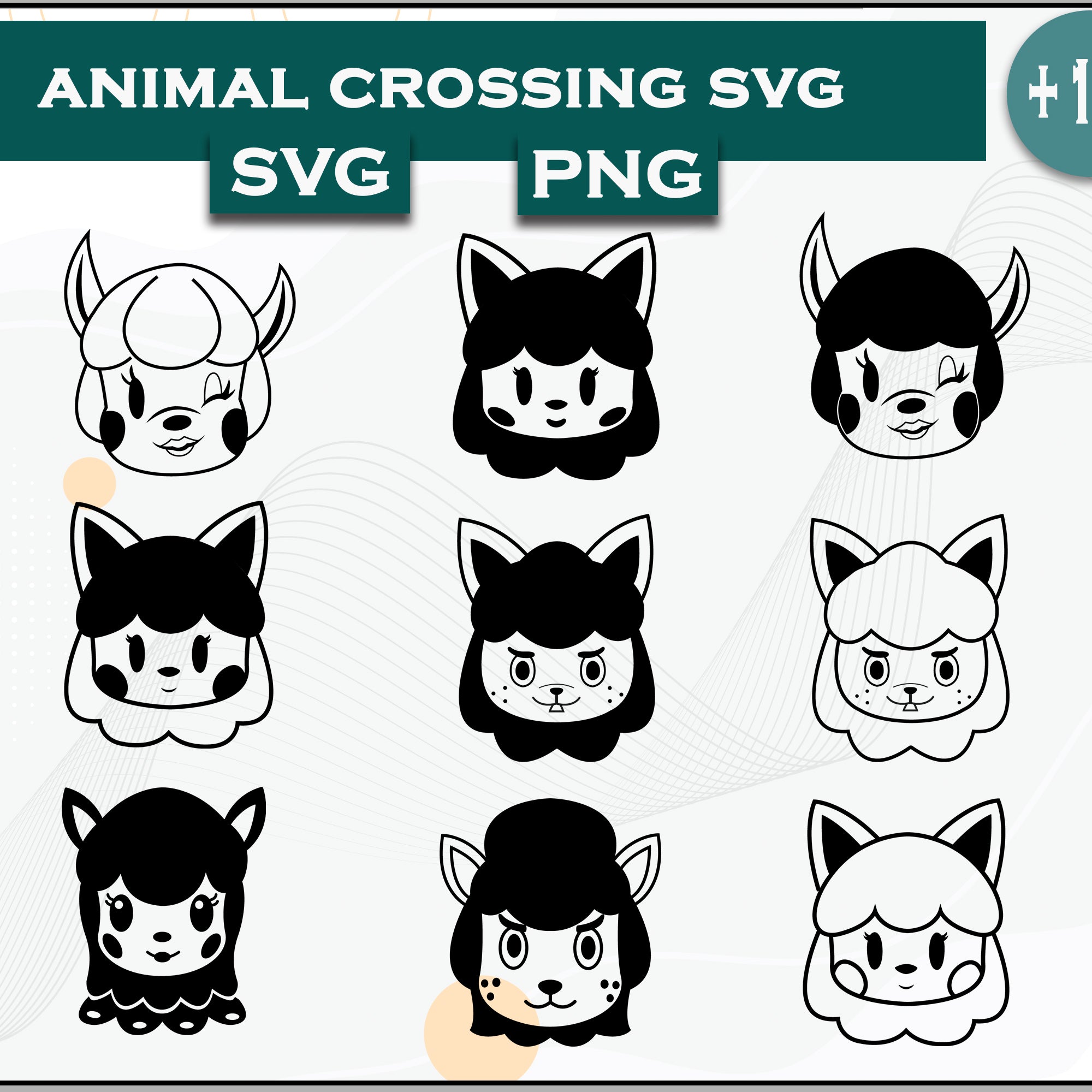 18+ Reese Cyrus Svg Bundle, Animal Crossing Svg Bundle, Animal Crossing Svg, Cartoon svg, png digital file