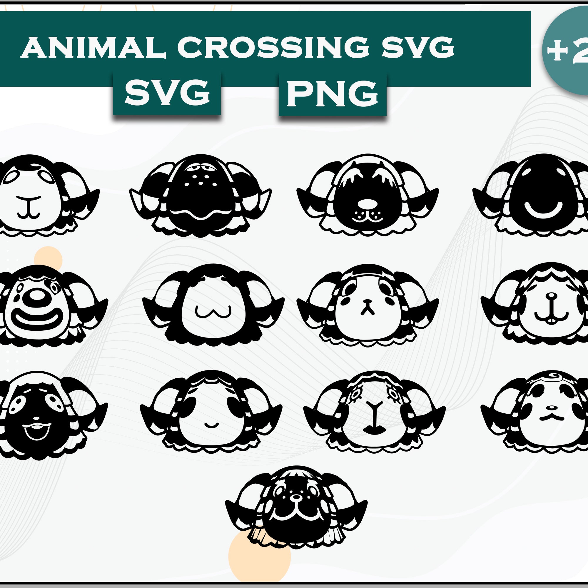 26+ Sheep Svg Bundle, Animal Crossing Svg Bundle, Animal Crossing Svg, Cartoon svg, png digital file