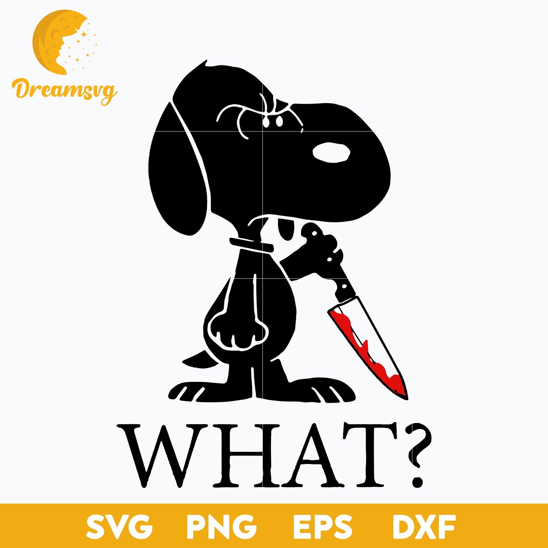 Snoppy horror svg, Halloween svg, png, dxf, eps digital file.