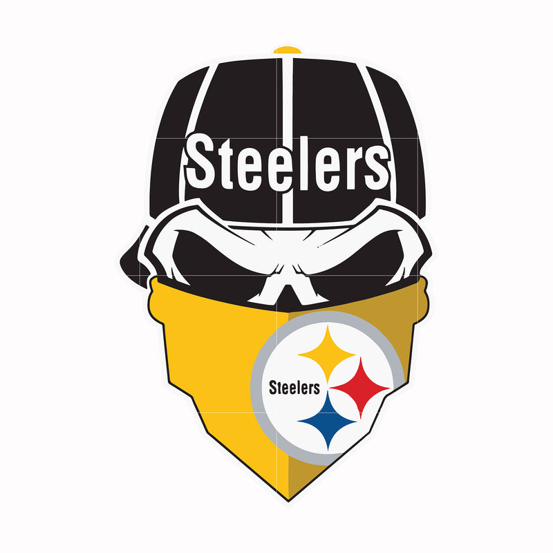 Steelers skull, svg, png, dxf, eps file NFL0000173