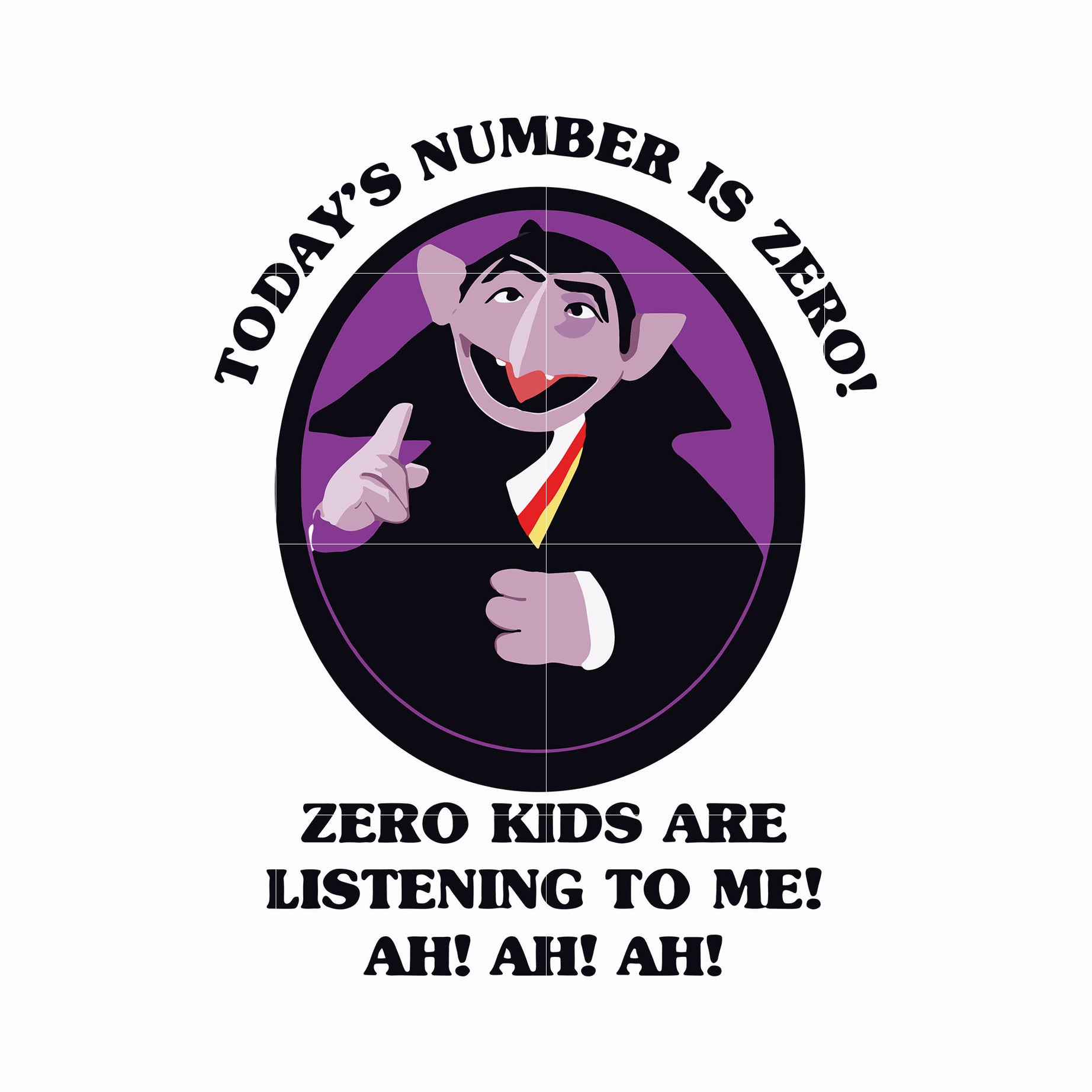 today's number is zero, halloween svg, png, dxf, eps digital file HLW0002