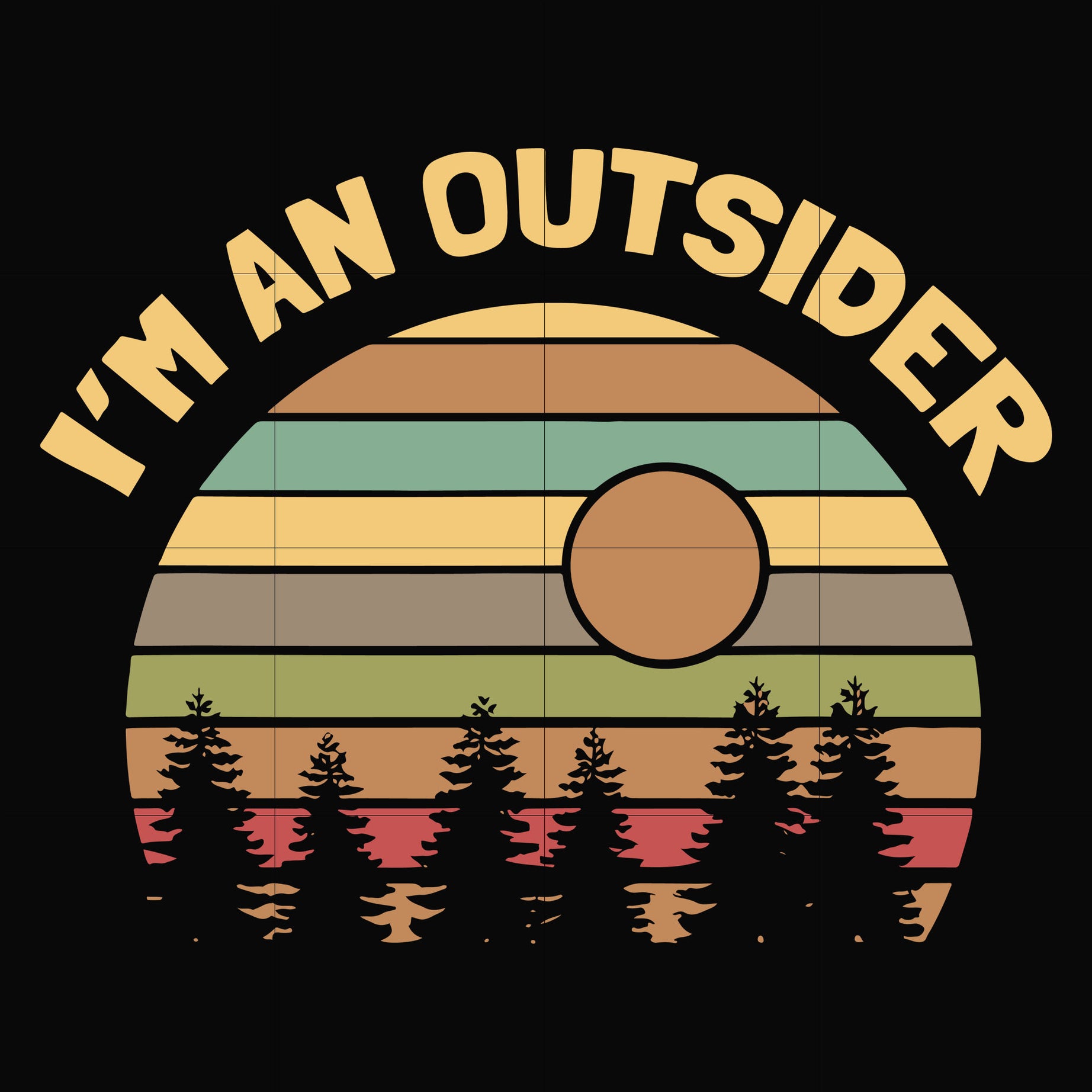 i am an dustsider, retro vitage, camping svg, png, dxf, eps digital file CMP080