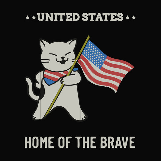 united states home of the brave svg, png, dxf, eps digital file TD87