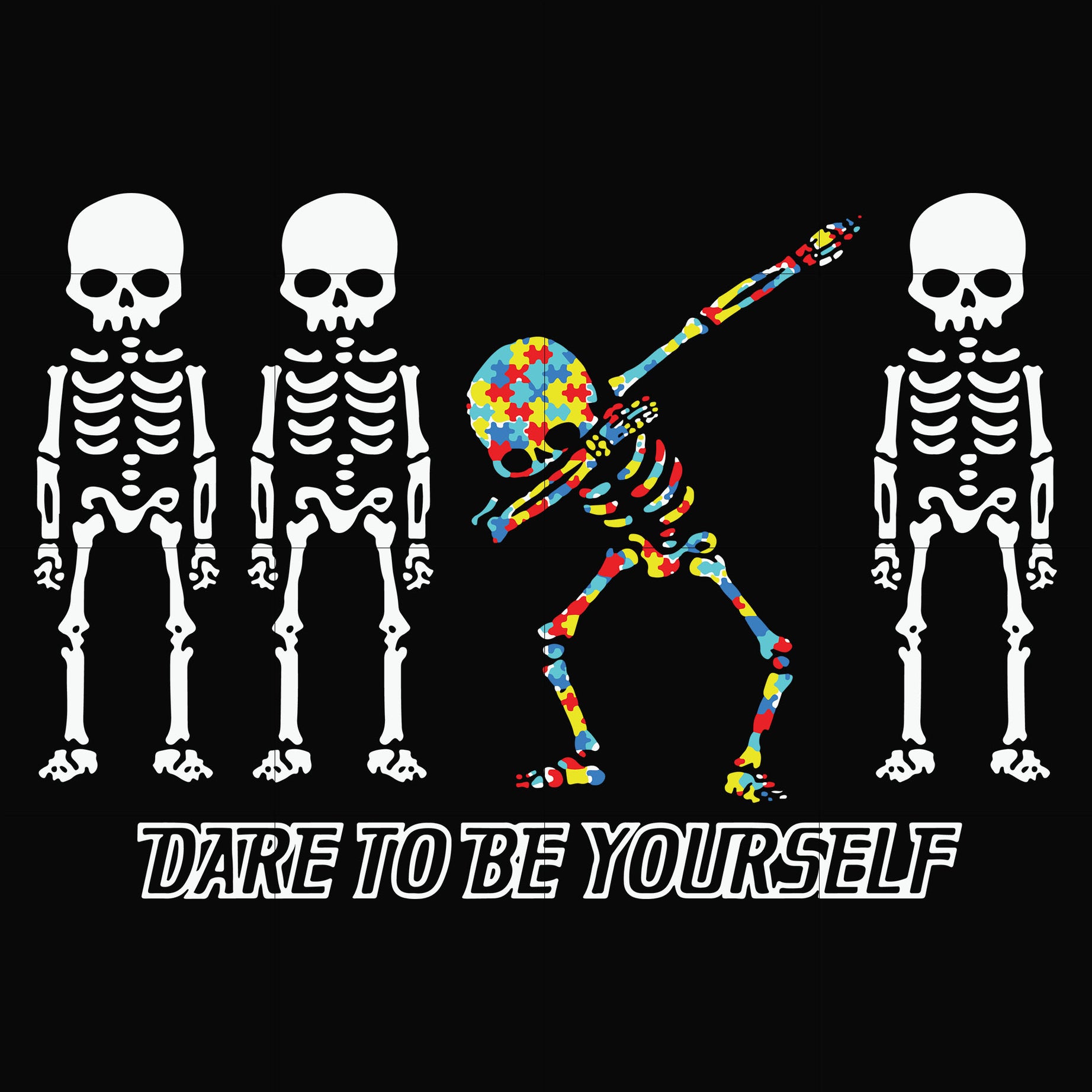 Dare to be yourself svg, png, dxf, eps file FN00057