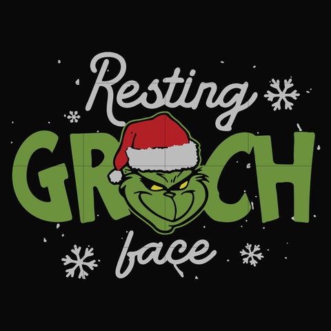 Resting Grinch face svg, png, dxf, eps digital file NCRM13072031