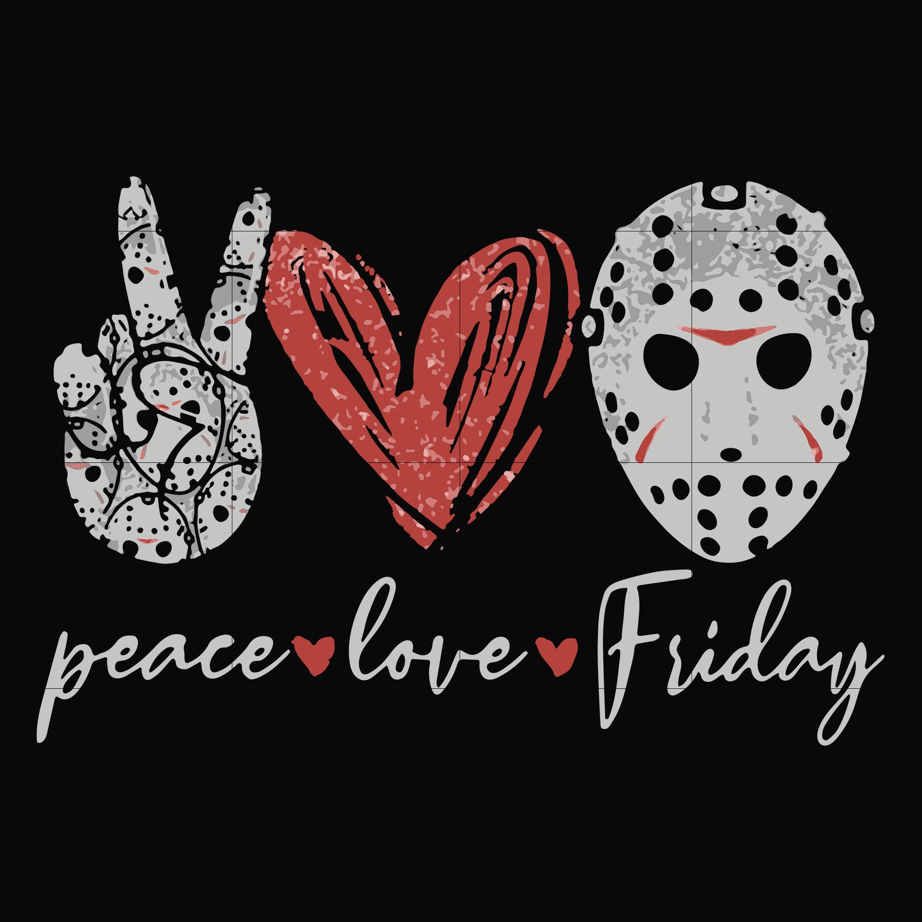 Peace love Friday svg, png, dxf, eps digital file TD29072022