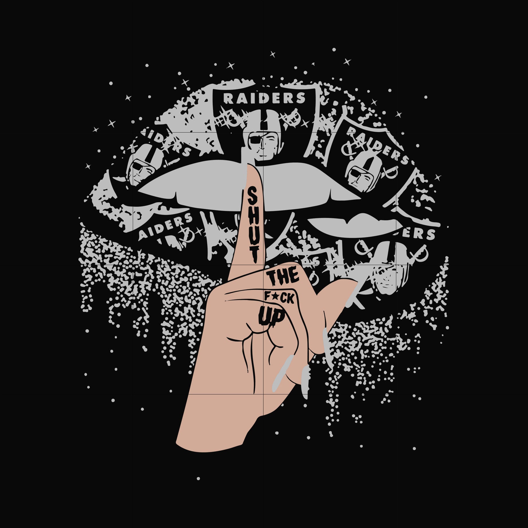 Raiders shut the fuck up, svg, png, dxf, eps file NFL0000191