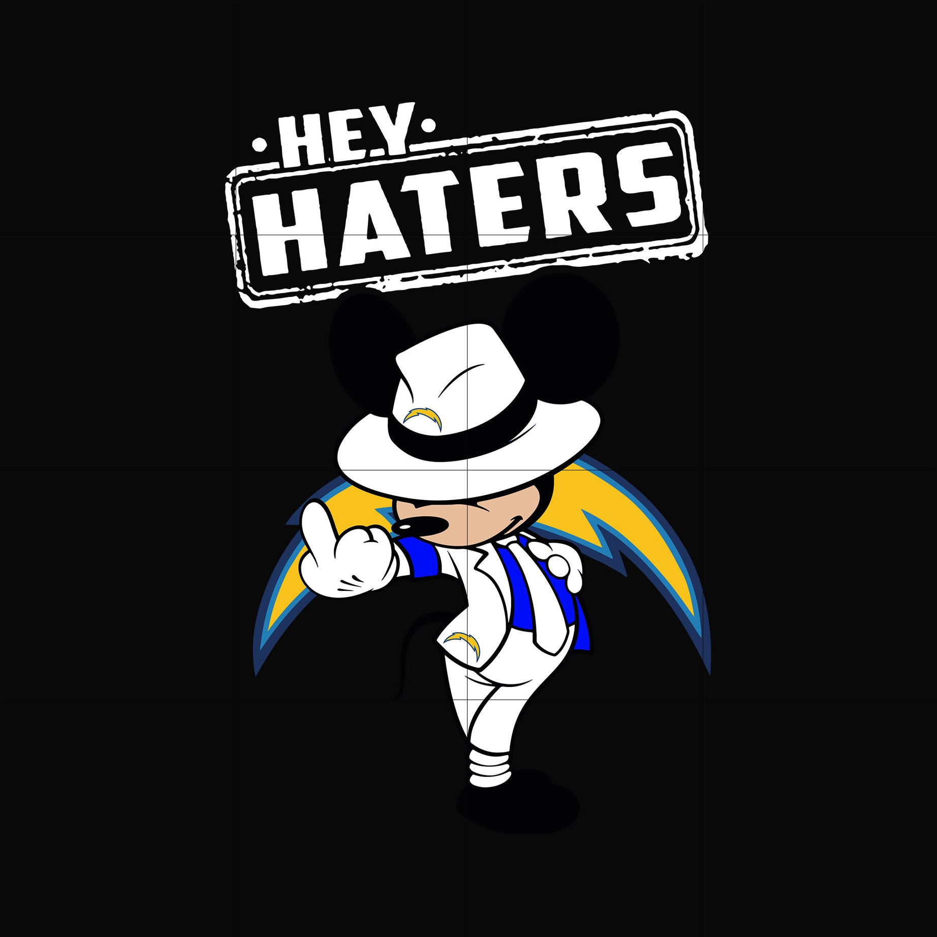 Hey haters Chagers svg, png, dxf, eps digital file HLW0237