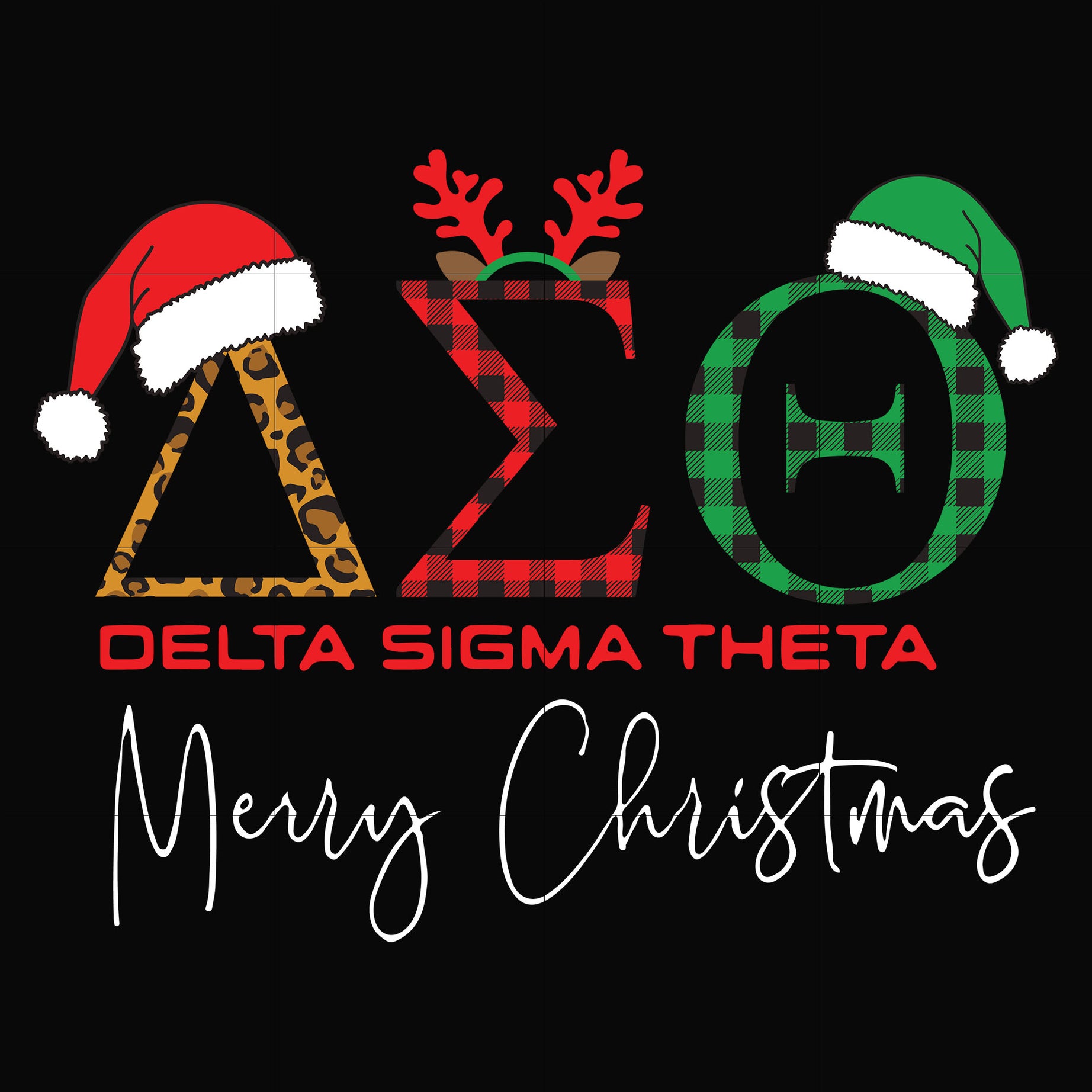 Merry Christmas delta sigma theta svg, png, dxf, eps digital file NCRM14072032