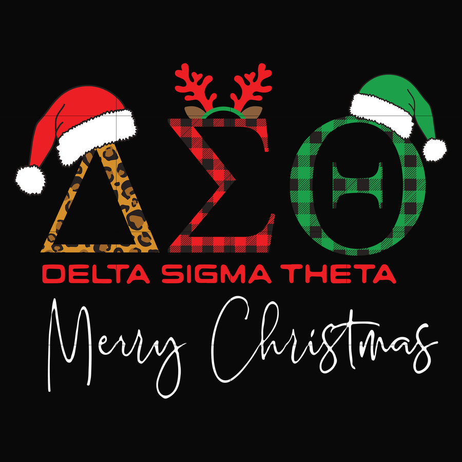 Merry Christmas delta sigma theta svg, png, dxf, eps digital file NCRM14072032