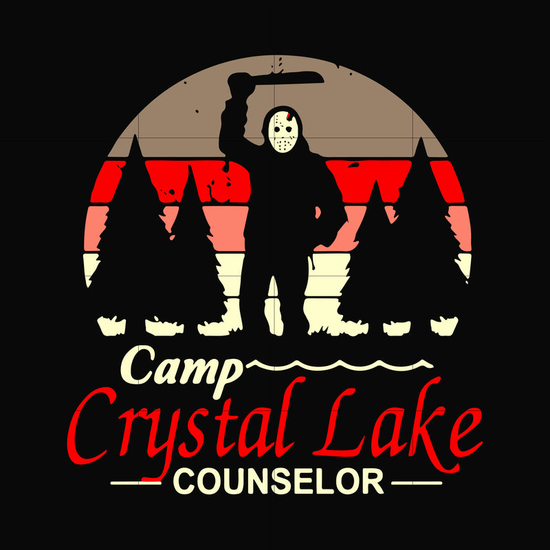Camp crystal lake counselor svg, png, dxf, eps digital file HLW0146