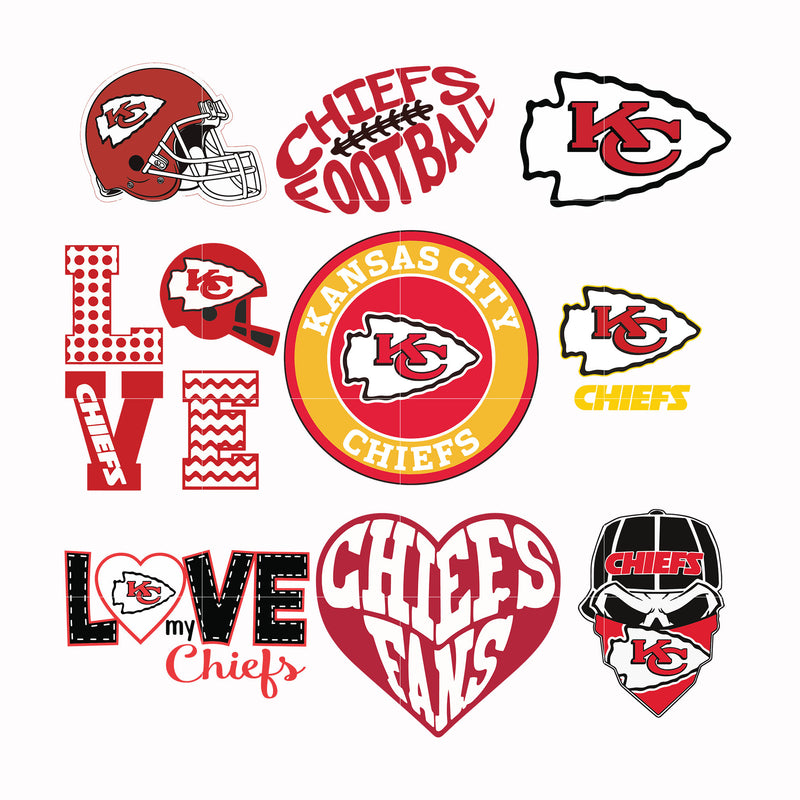 kansas city chief, svg, png, dxf, eps file NFL00008