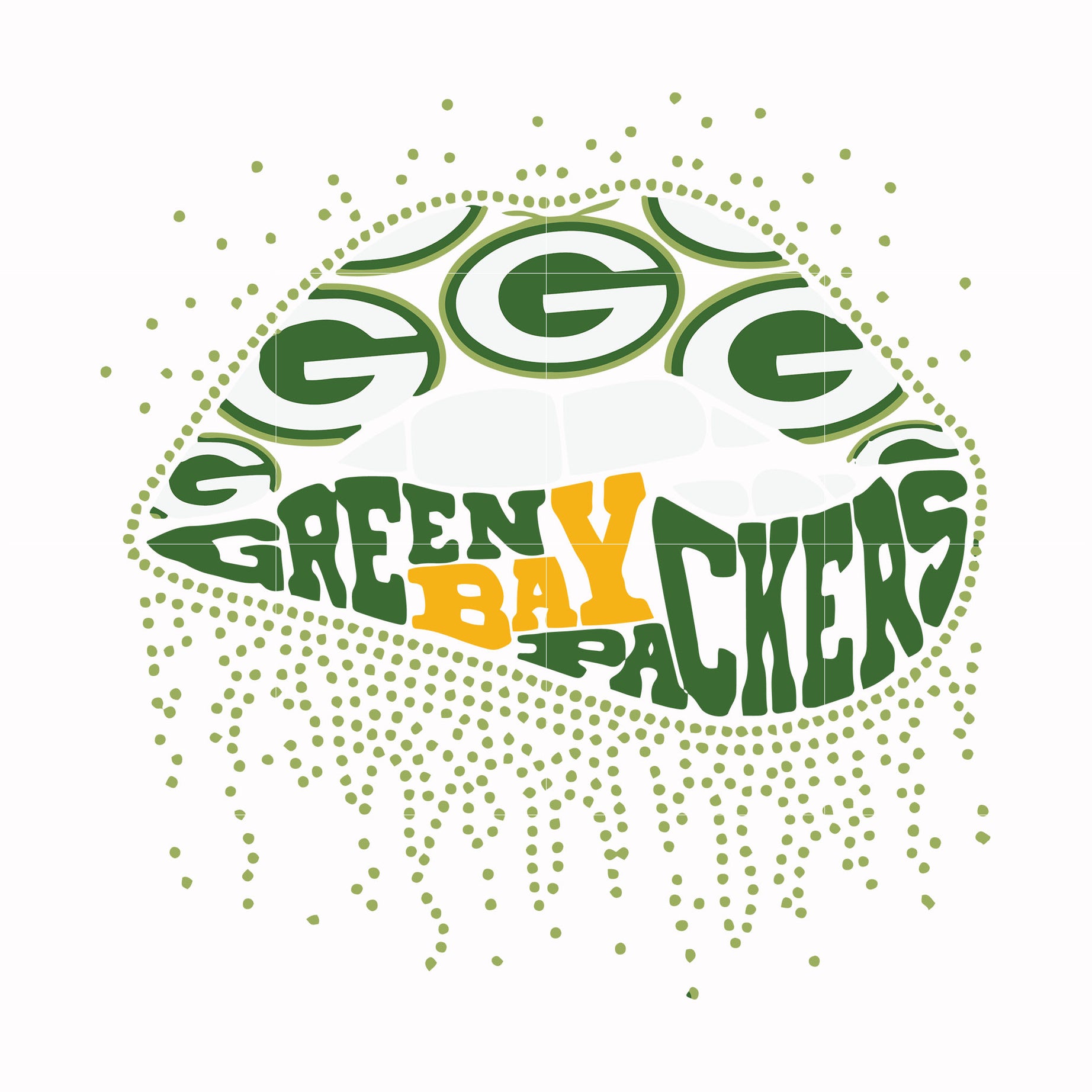 Green Bay Packers lips, svg, png, dxf, eps file NFL0000156