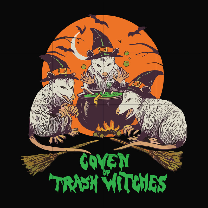 Coven of trash witches svg, halloween svg, png, dxf, eps digital file HLW2007207