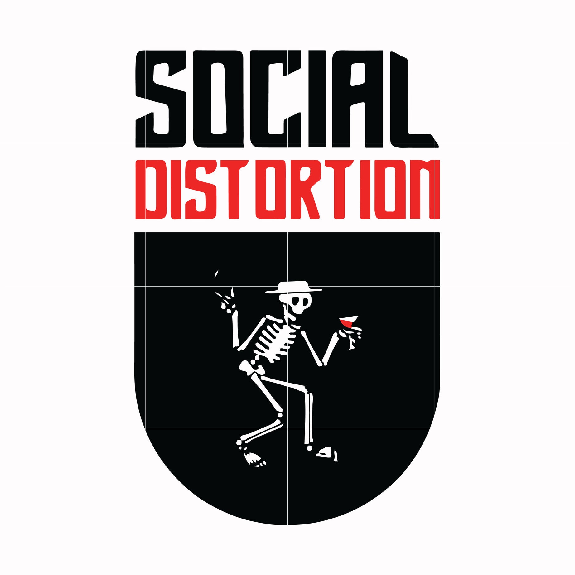 Social distortion svg, png, dxf, eps digital file TD120