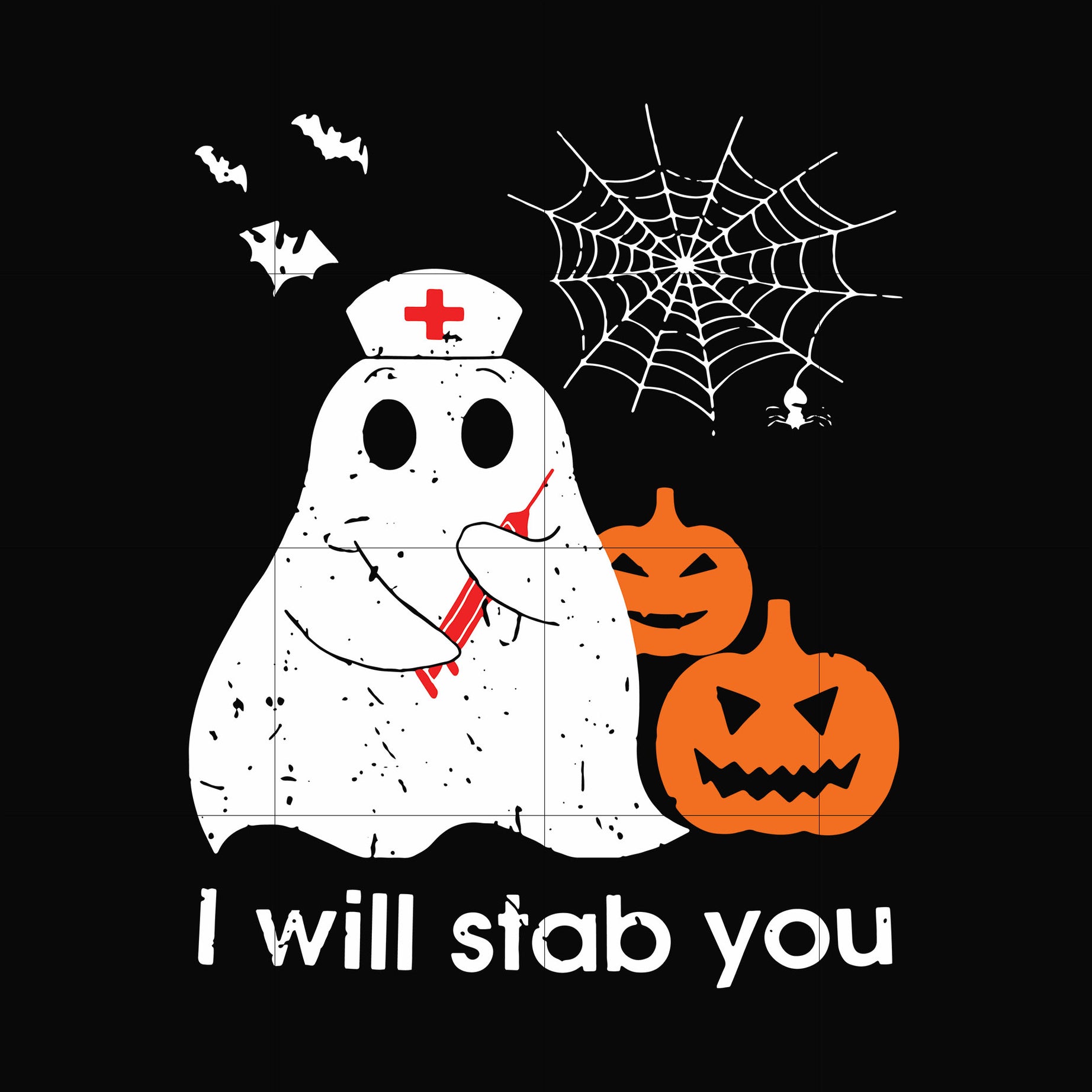 I will stab you svg, png, dxf, eps, digital file HLW0102