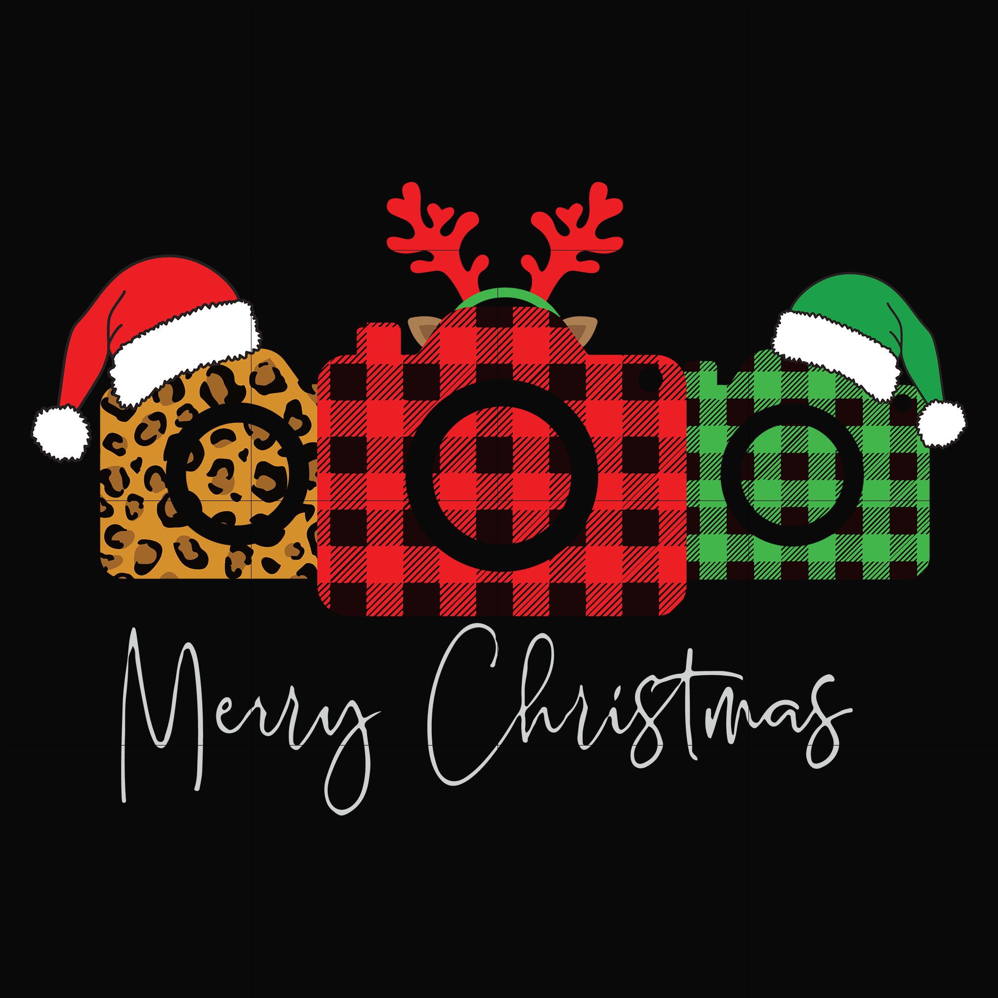 Merry Cristmas Camera svg, png, dxf, eps digital file NCRM14072021