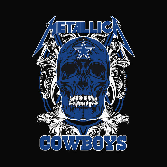 Skull Metallica Dallas Cowboys svg, png, dxf, eps digital file NNFL0001