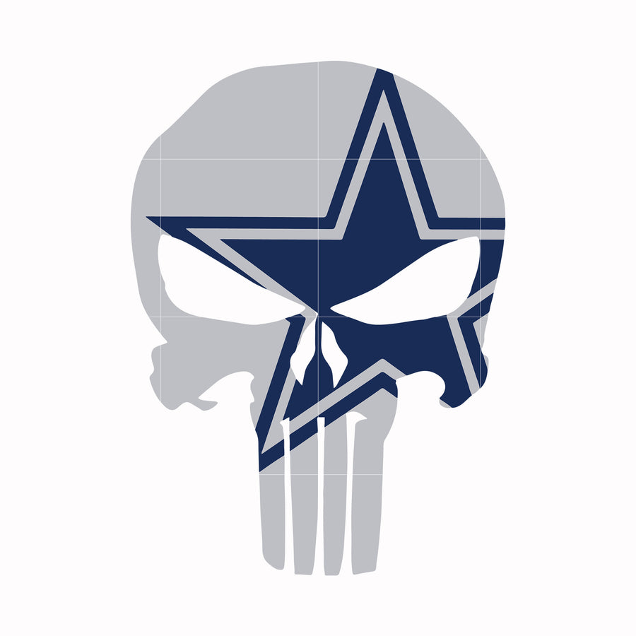 Cowboys skull, svg, png, dxf, eps file NFL0000119