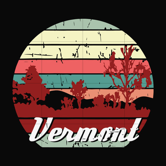 Vermont svg, camping svg, png, dxf, eps digital file CMP091