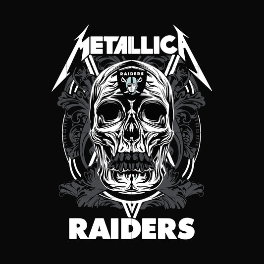 Skull Metallica Raiders svg, png, dxf, eps digital file NNFL0008