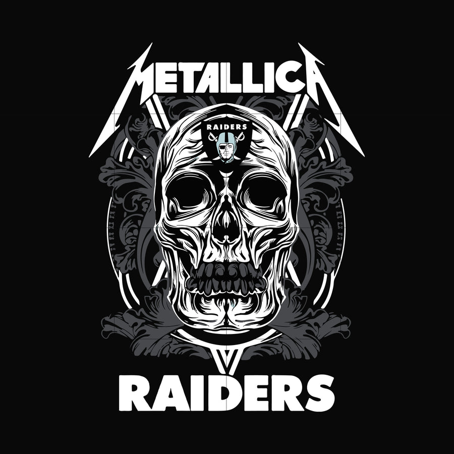Skull Metallica Raiders svg, png, dxf, eps digital file NNFL0008