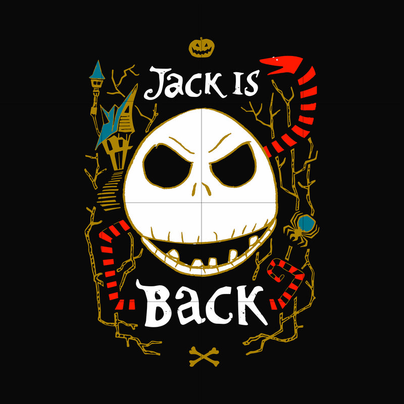 Jack is back svg, halloween svg, png, dxf, eps, digital file HLW0047