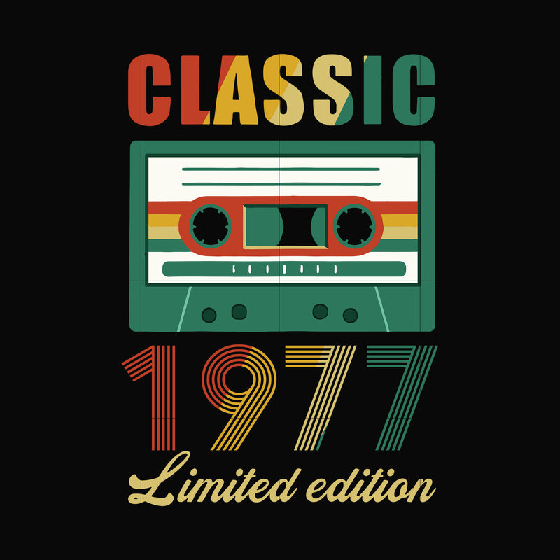 Classic 1977 limited edition svg, png, dxf, eps digital file NBD0049