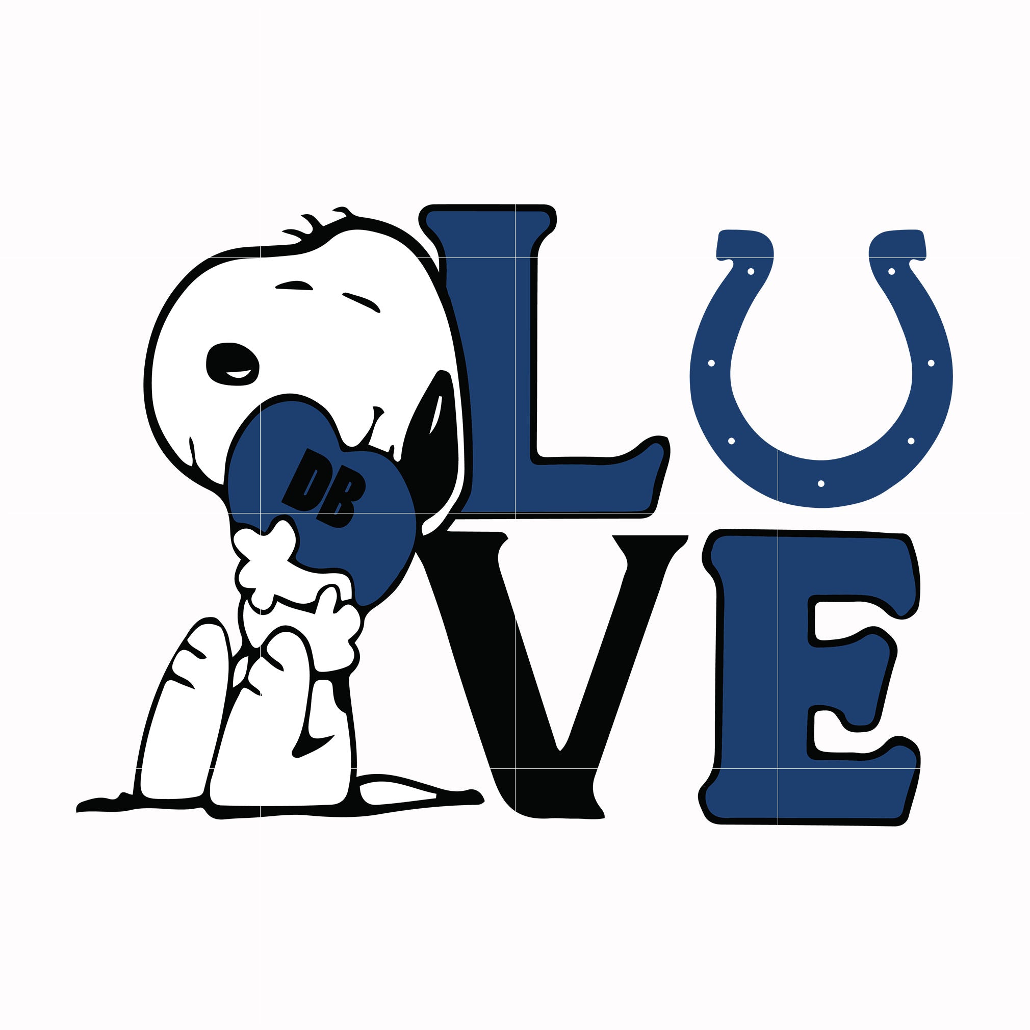 snoopy love Indianapolis Colts svg, png, dxf, eps digital file TD13