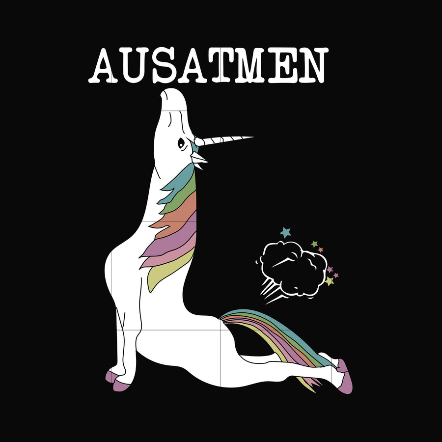 unicorn exhale svg, png, dxf, eps digital file TD109